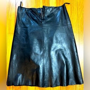 Banana Republic size 6 leather skirt. Knee length.